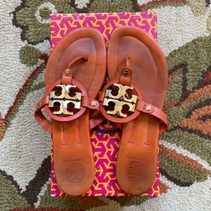Tory Burch Miller 2 sandals, orange leather